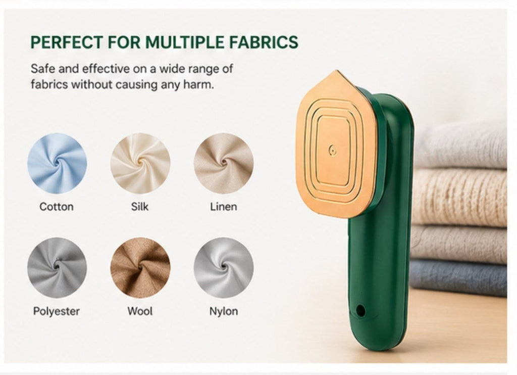 InNay™ Portable Handheld Steamer – Green & Gold